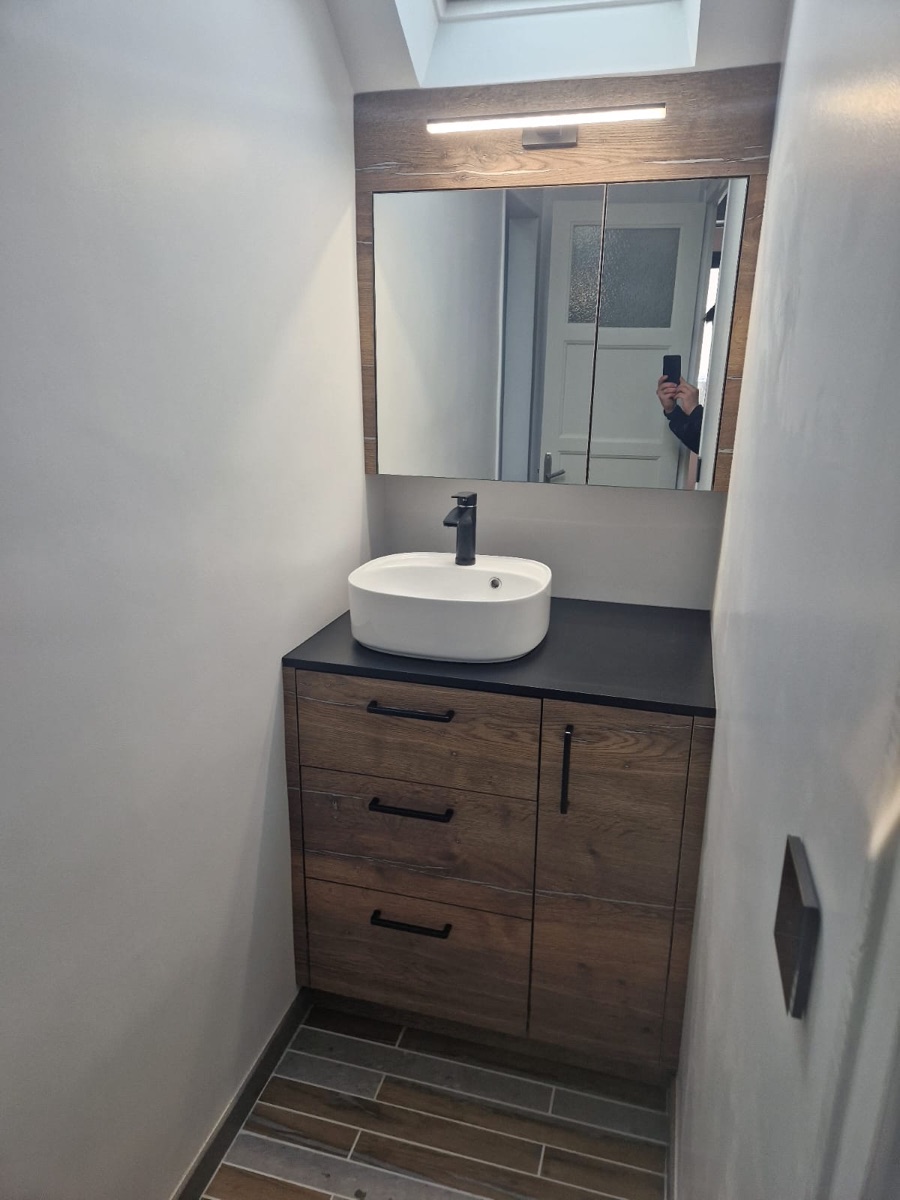 Meubles de salle de bain, réalisation Godel